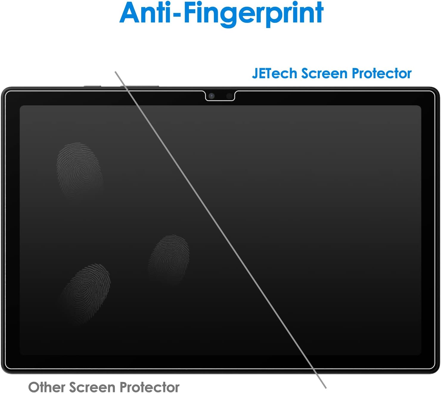 Detalle de JETech schermbeschermer van gehard glas voor Galaxy Tab A8 10,5 inch, 2 stuks, 9H