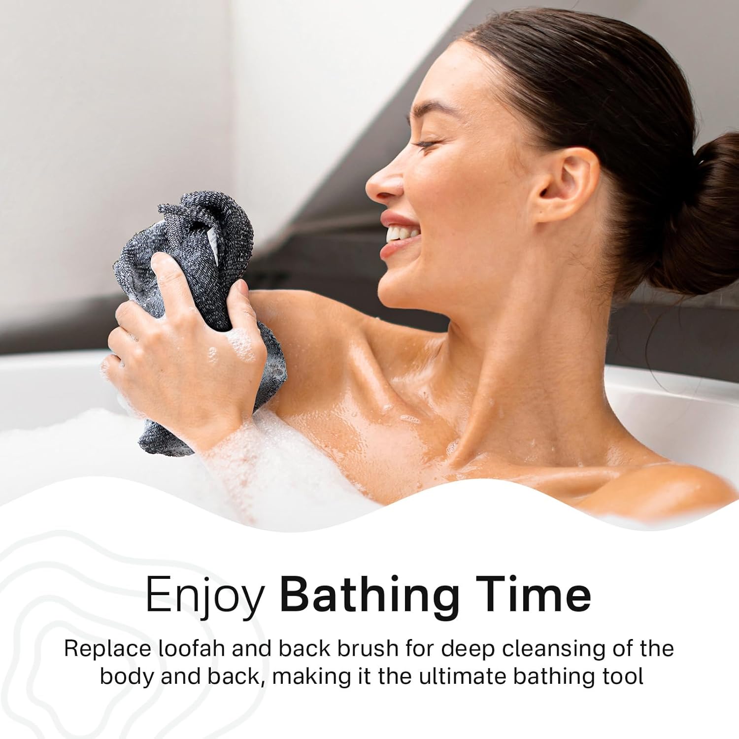 Thumbnail 6 de Yiclick Exfoliating Body Scrubber back washcloth