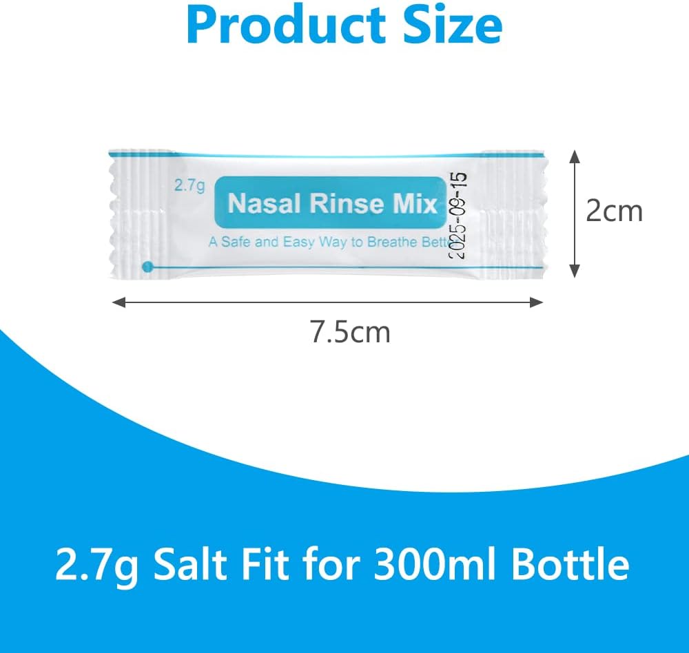 Detalle 2 de URAQT Wash Salt sale per lavaggio nasale 120 pezzi