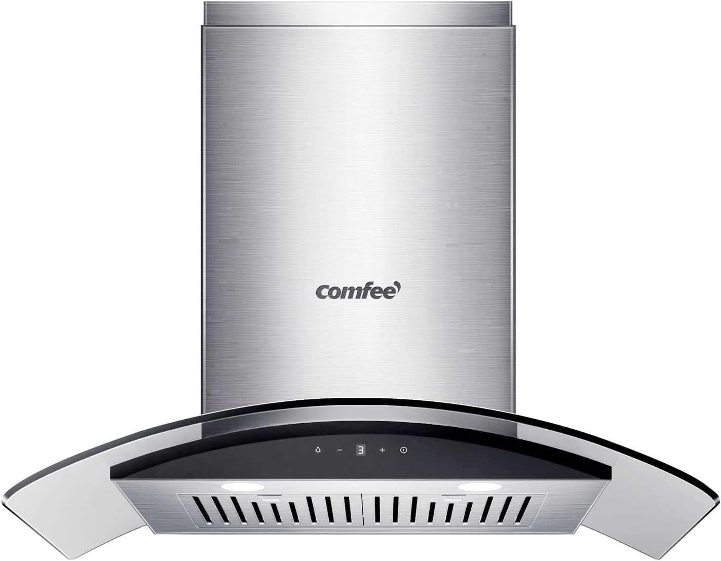 Detalle de COMFEE' CVG30W9AST 30-Inch Wall-Mount Range Hood, 450 CFM