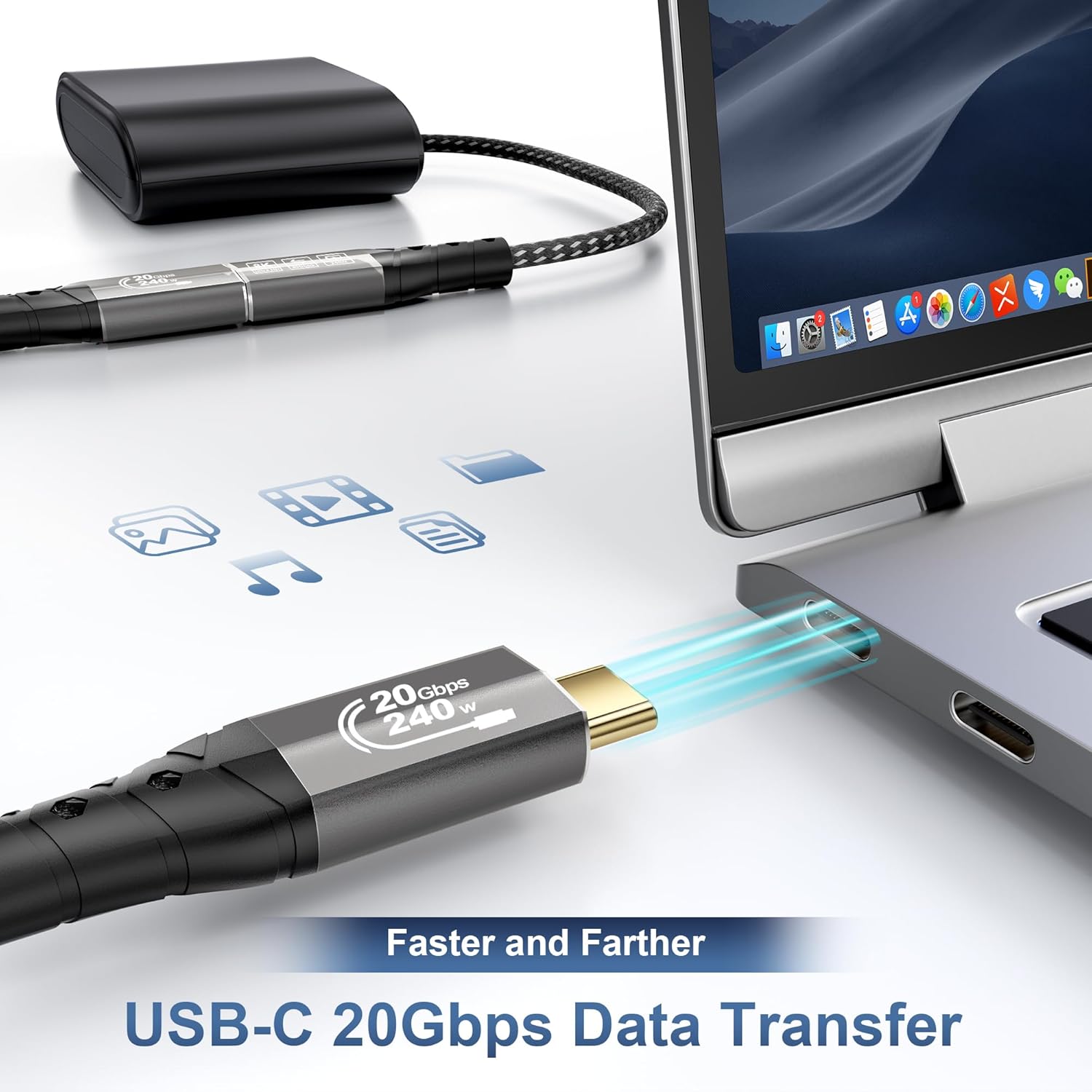 Thumbnail 2 de ZIKNYDO USB C Extension Cord 5m