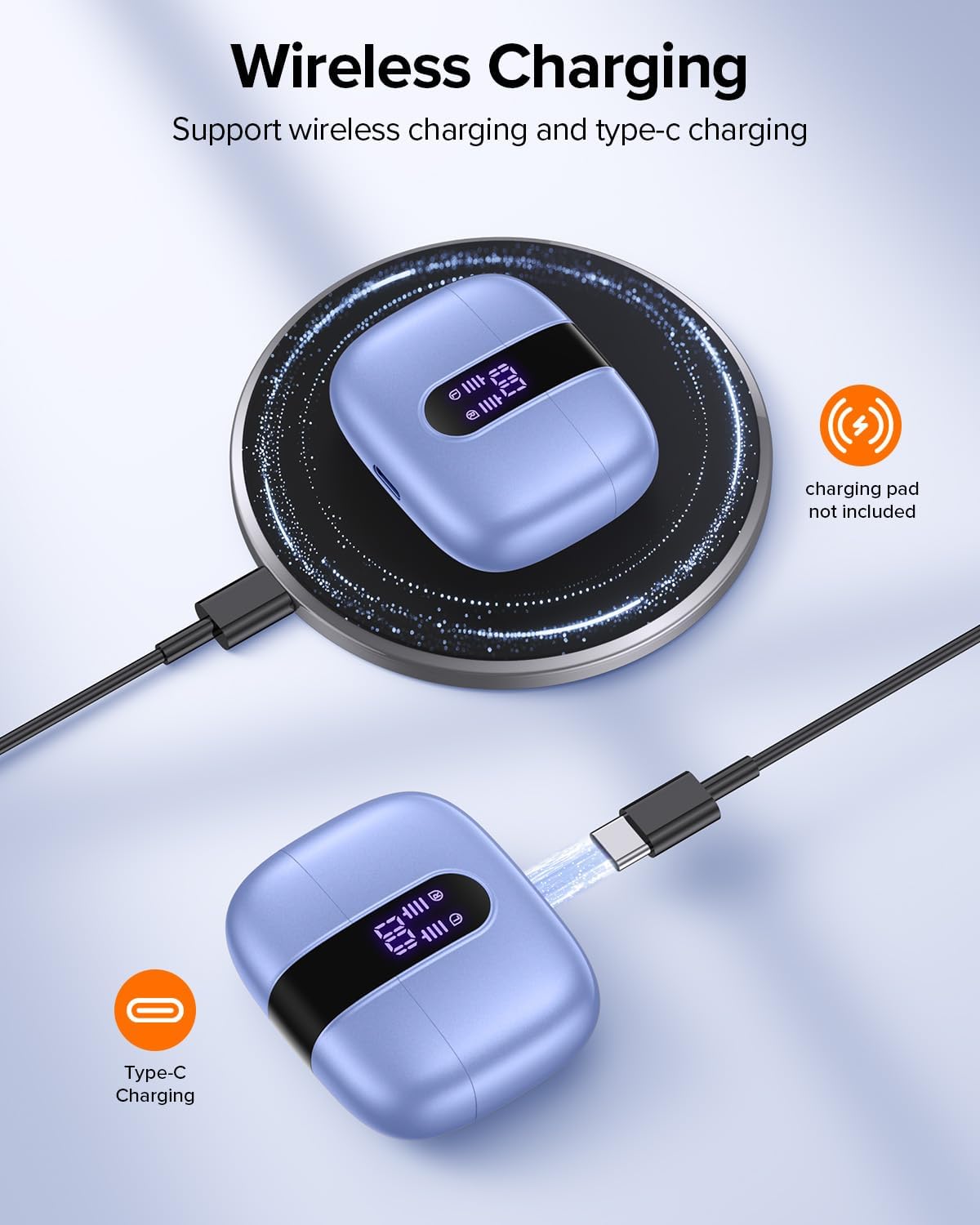 Detalle 2 de TAGRY True Wireless Earbuds 60-Hour Playback