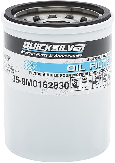 Thumbnail 1 de Quicksilver 8M0162830 Oil Filter for Select Mercury & Mariner 4-Stroke Outboards (25–115hp)