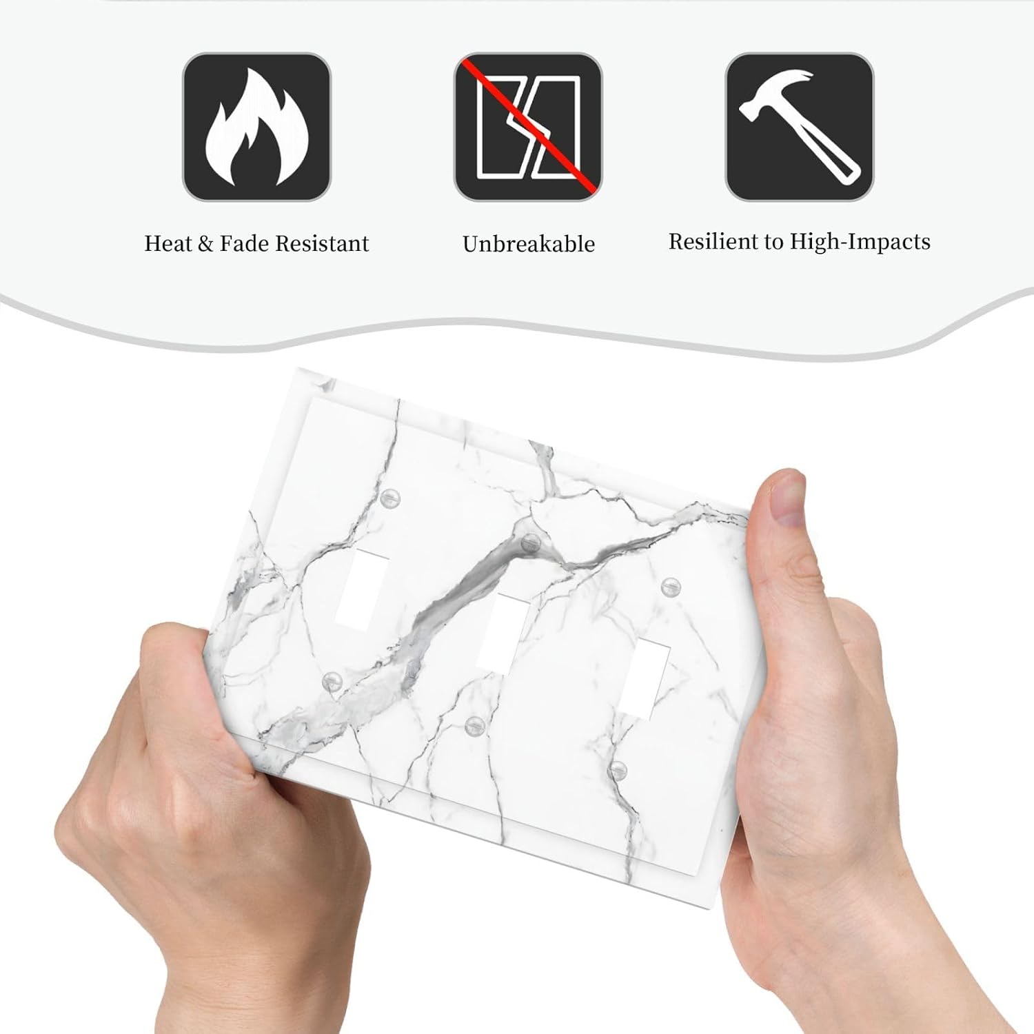 Detalle 2 de JOOJIAO Light Switch Cover Plate, 3-Gang