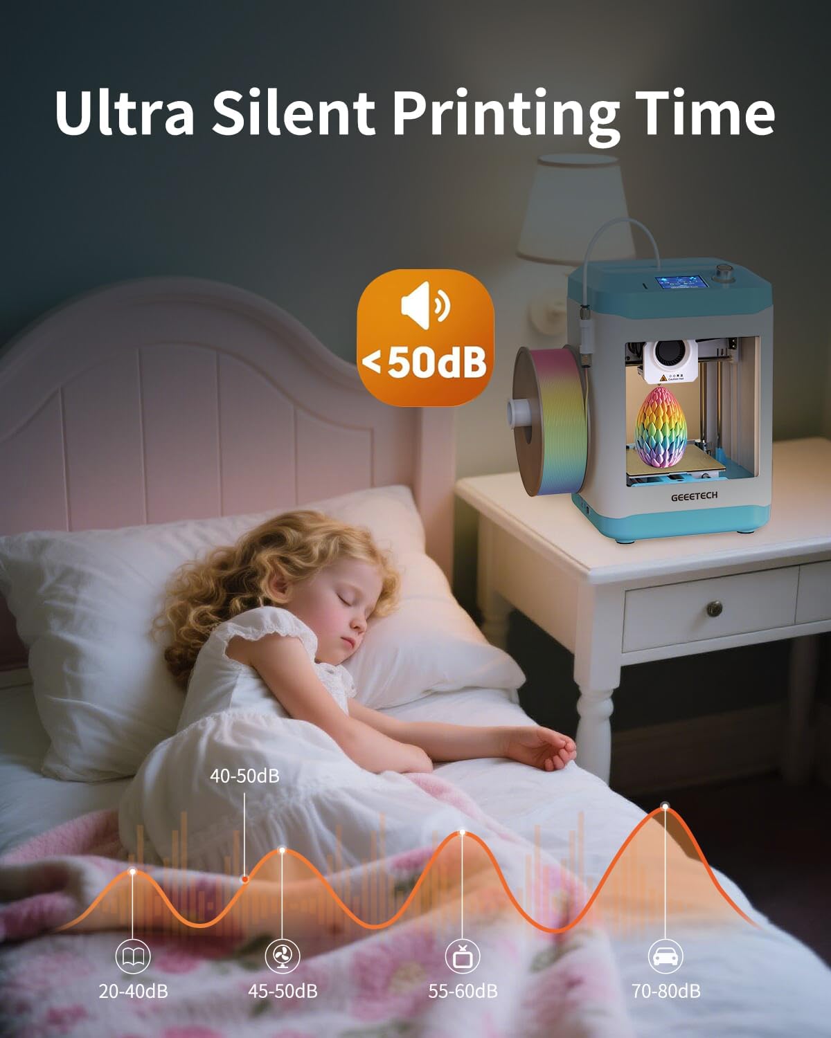 Thumbnail 6 de XZN Mini 3D Printer for Kids and Beginners, Auto Leveling, 250mm/s