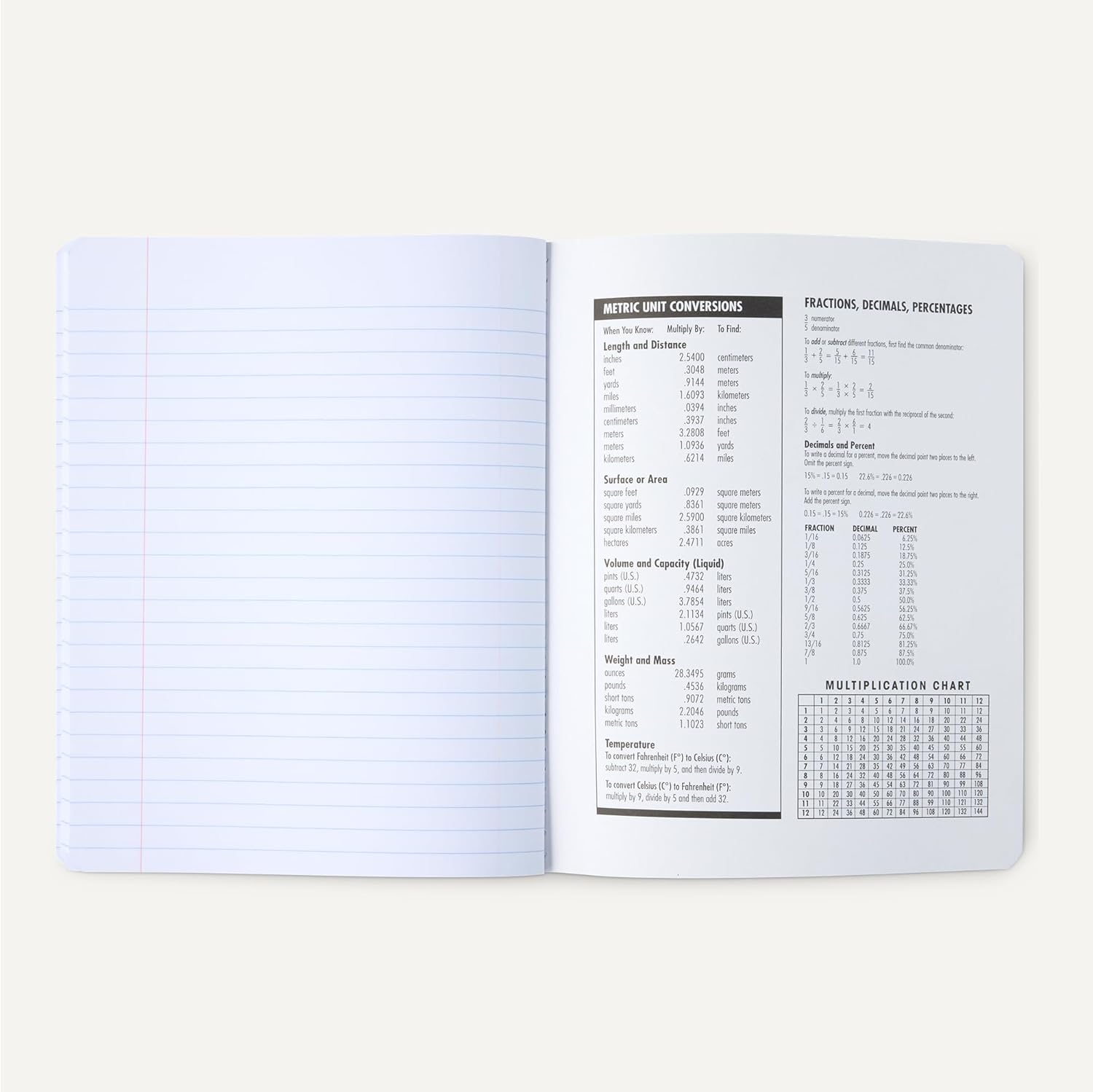 Thumbnail 3 de Amazon Basics 12-Pack Wide-Ruled Composition Notebooks, Marble Black, 100 Sheets Each (9.75 x 7.5 inches)