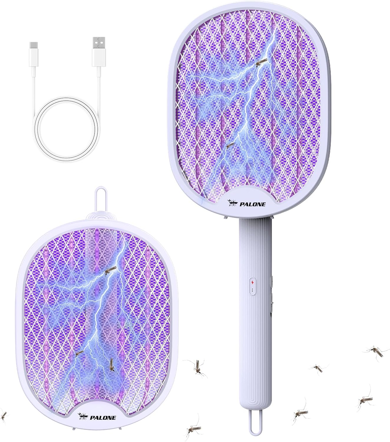 Detalle de PALONE fly zapper 4000V electric swatter