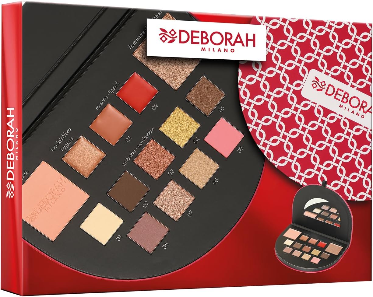 Thumbnail 6 de Deborah Milano Trousse Set Regalo Donna Make Up Beauty Gift n.4 Large: palette, rossetti, gloss e polveri viso per un look modulabile