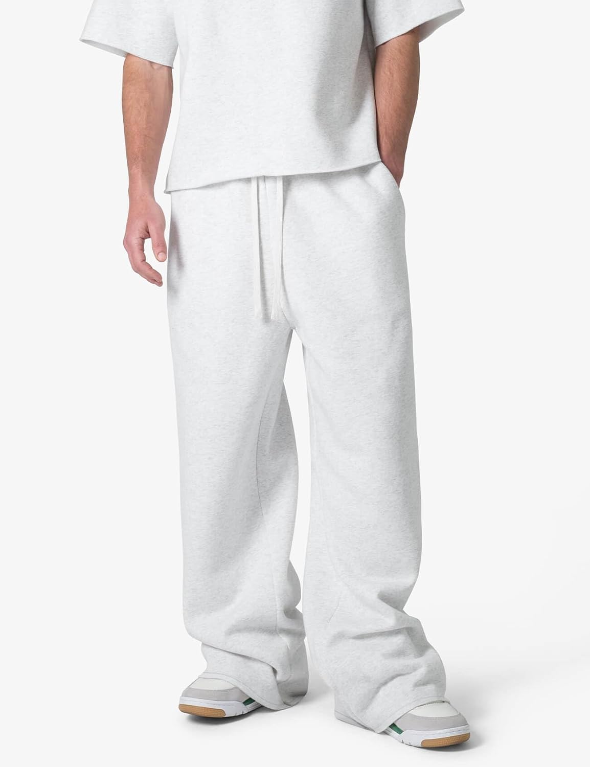 Detalle 1 de HeSaYep Men's Baggy Sweatpants, Cotton Fleece