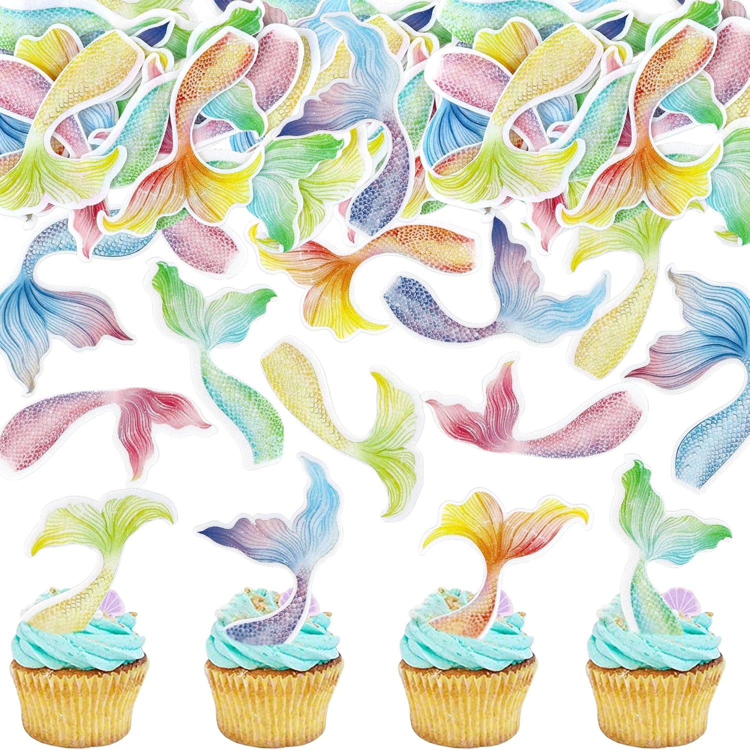 Detalle de Ercadio Wafer Paper Cupcake Toppers