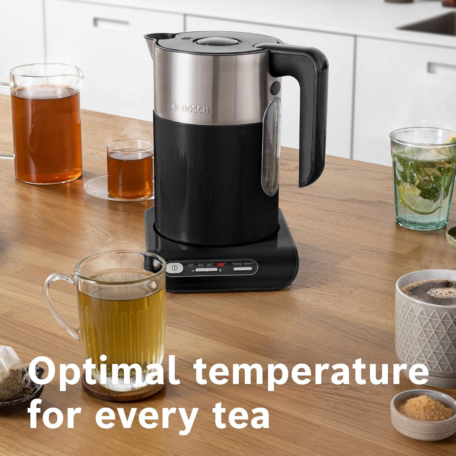 Thumbnail 2 de Bosch Styline TWK8633GB Cordless Kettle (1.5 L, 3000W) with Variable Temperature – Black