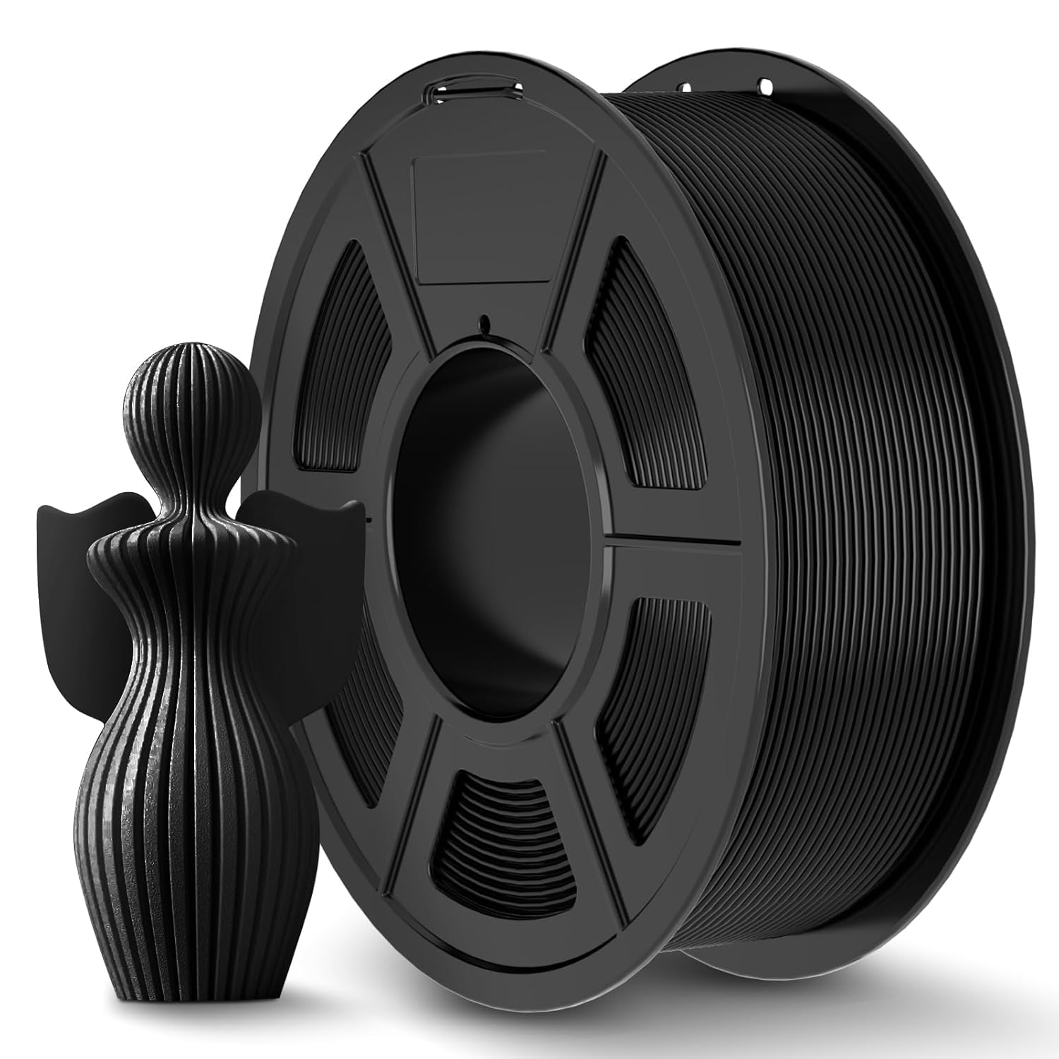 Detalle de JAYO PLA+ Filament 1.75mm Black 1.1KG – Stronger PLA Plus for Everyday 3D Printing