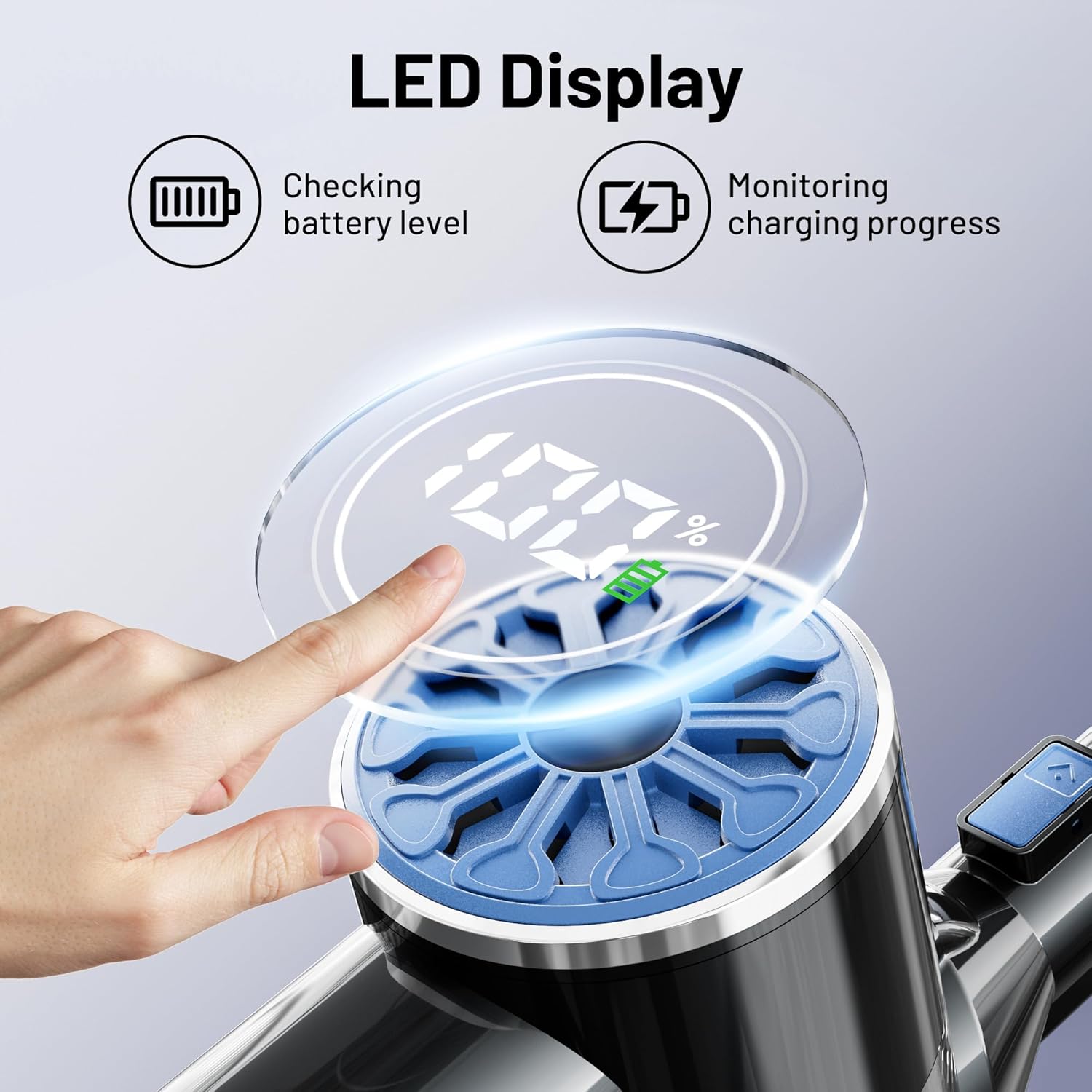 Thumbnail 3 de VIPSUN Cordless Vacuum Cleaner with Self-Standing & LED Battery Indicator (6-in-1)