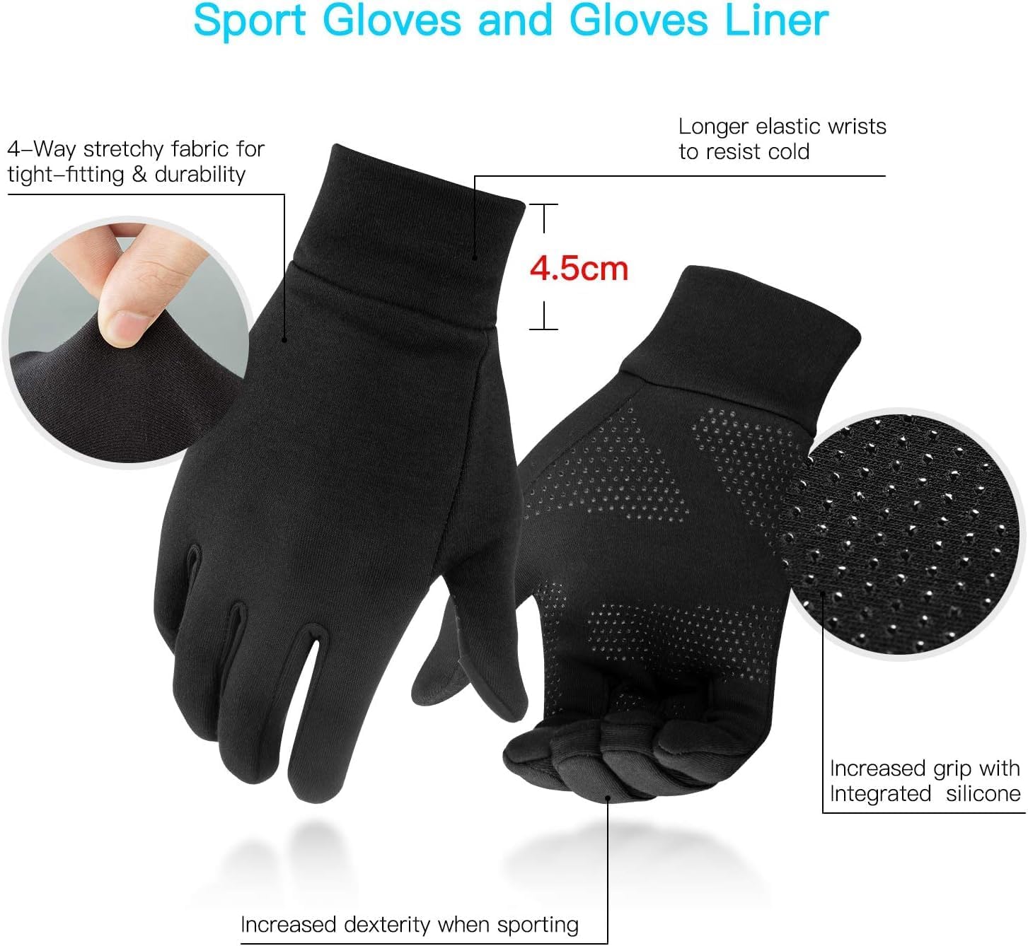 Detalle de Unigear Lightweight Running Gloves ⚙