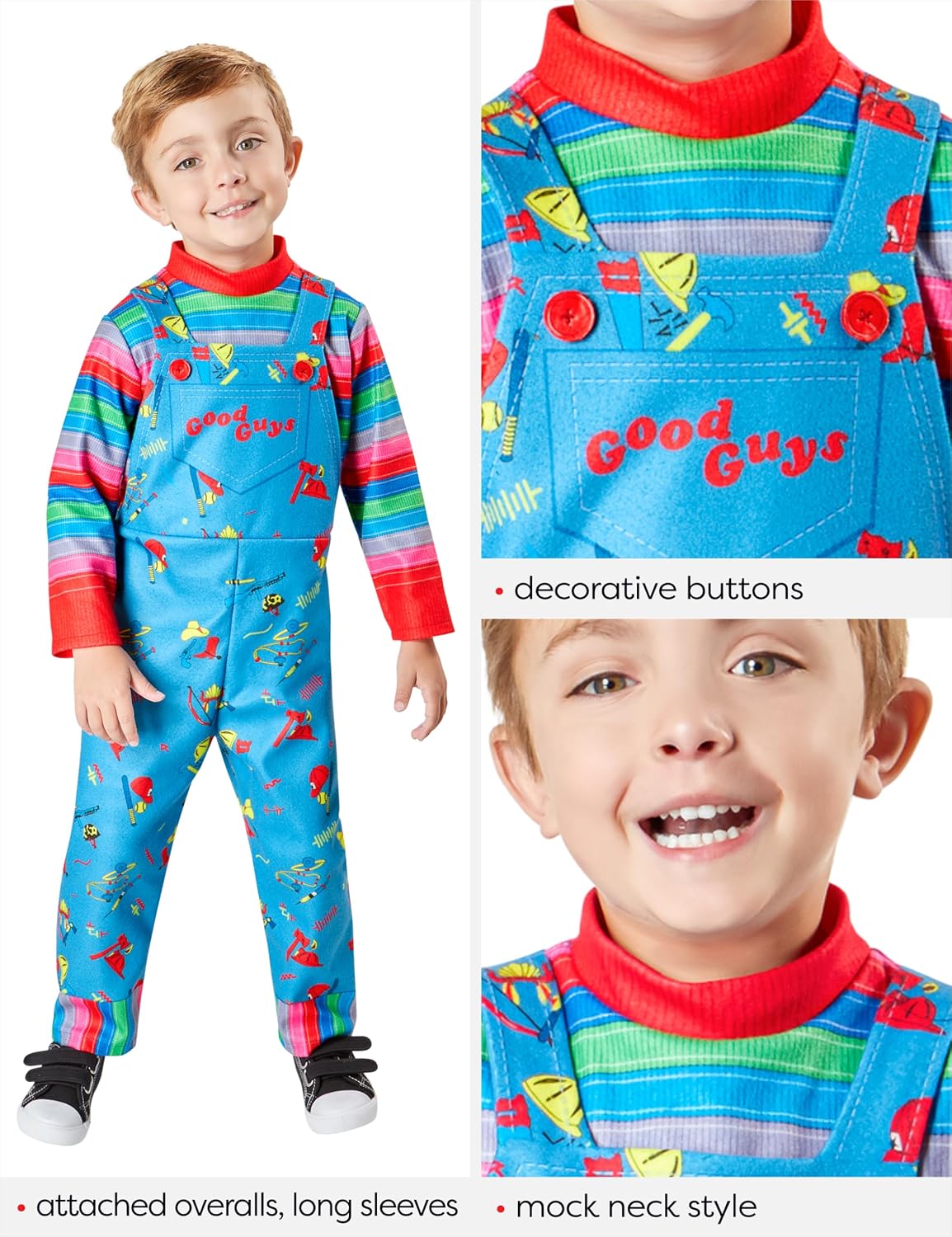 Detalle 1 de Rubies Kids' Chucky Costume, 4T