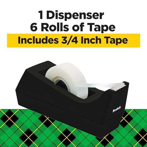 Detalle de Scotch Magic Tape with Scotch Desktop Dispenser (6 Rolls, 3/4" x 1000")