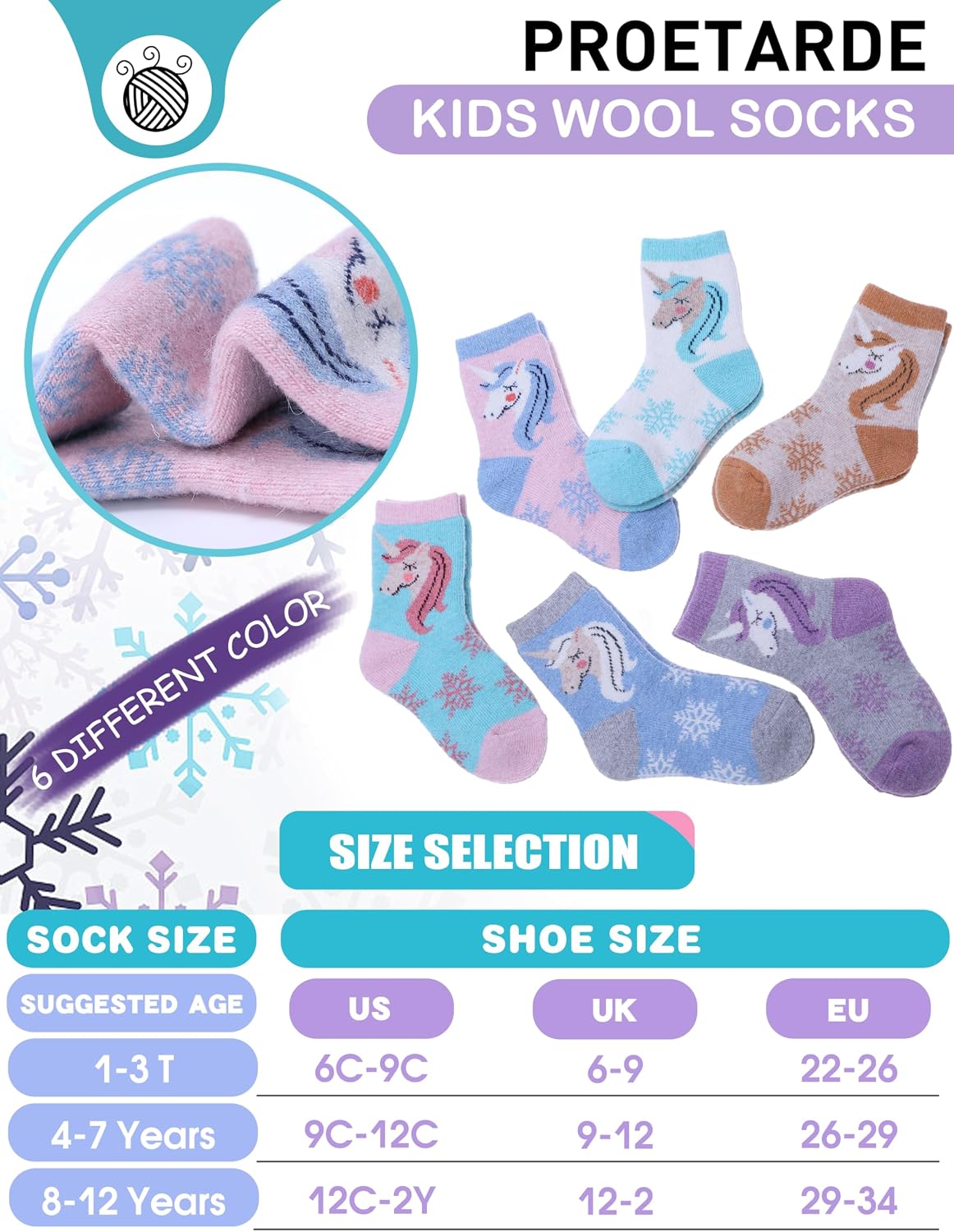 Thumbnail 4 de ProEtrade Merino Wool Socks 6-Pack