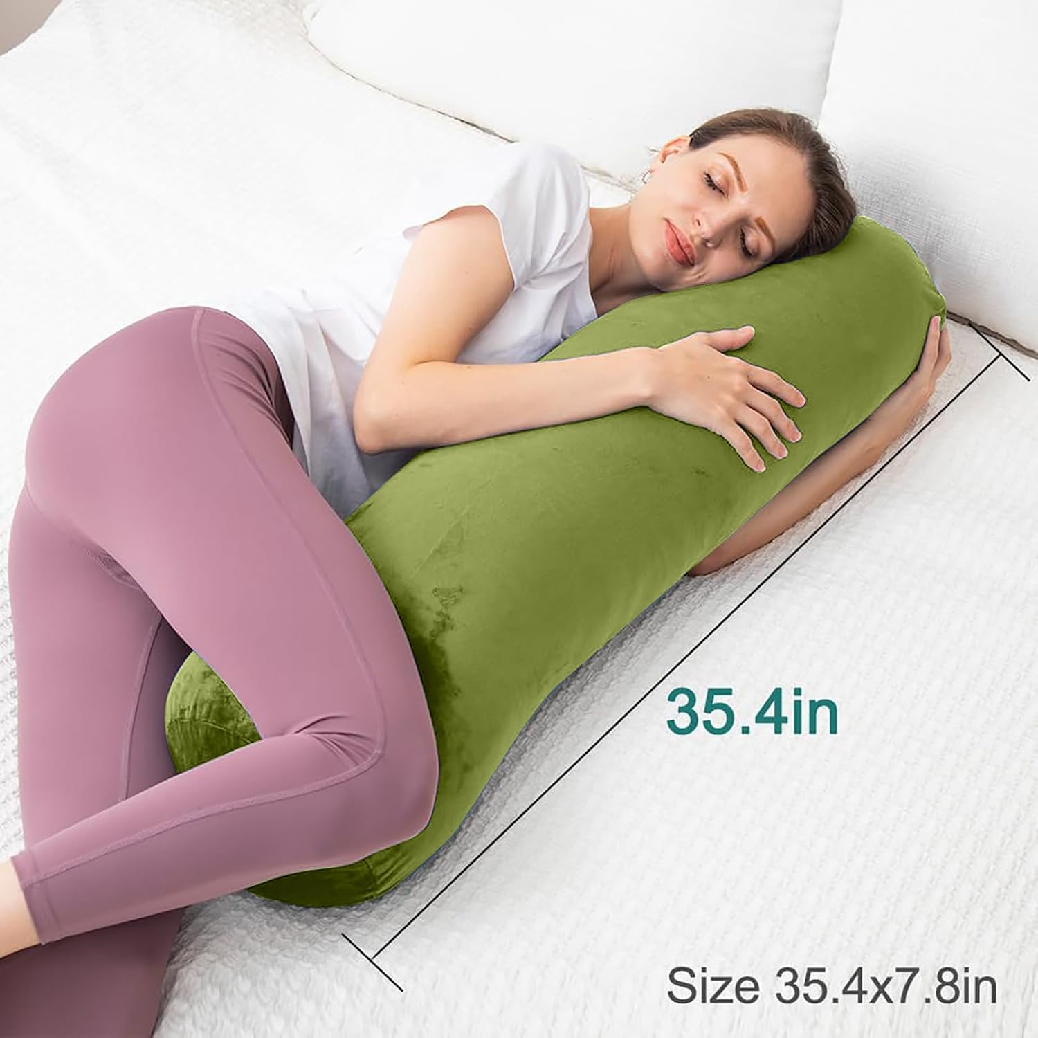 Detalle de AS AWESLING Body Pillow 90 x 20 cm Seitenschläferkissen