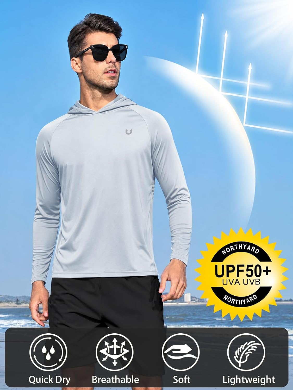 Thumbnail 2 de NORTHYARD Upf 50+ Hoodie Shirt