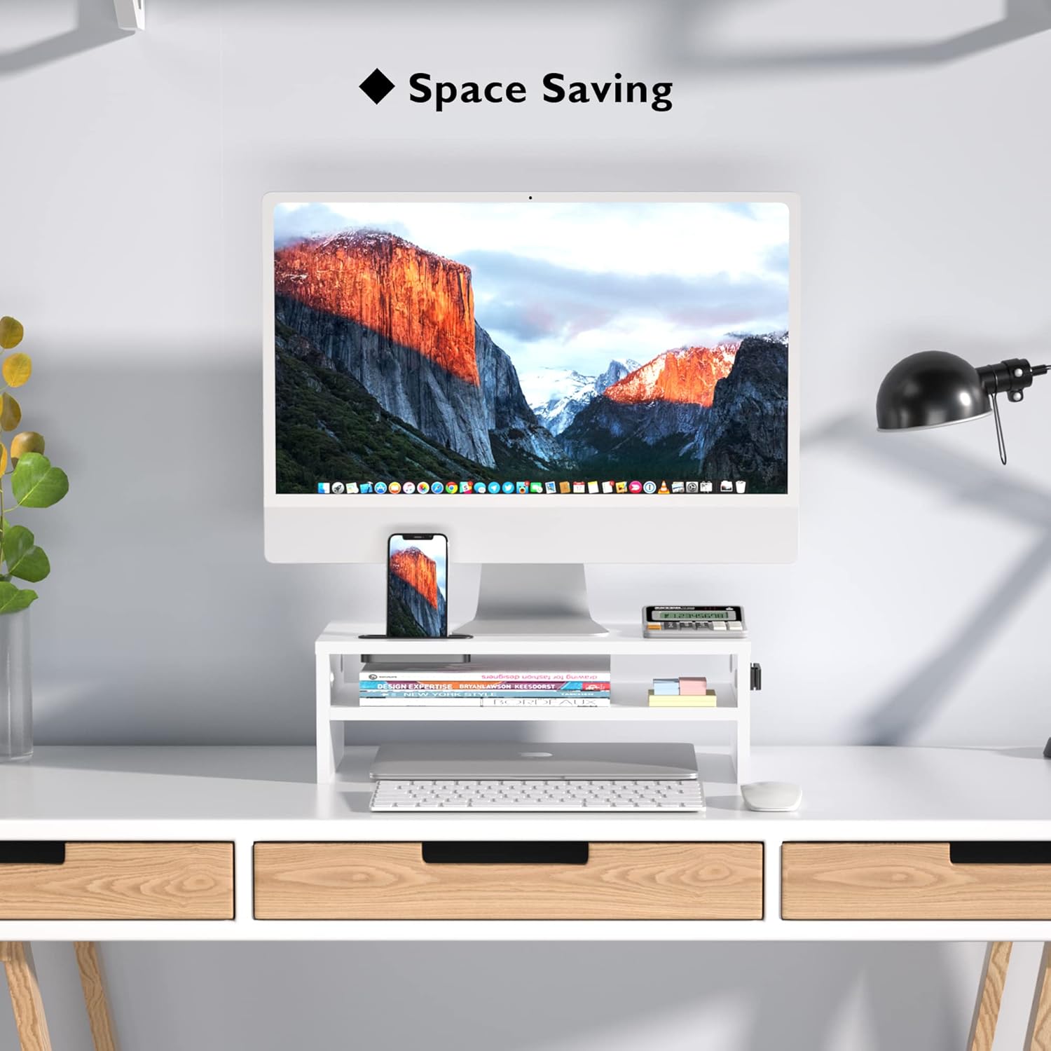 Thumbnail 6 de BONTEC Wood Monitor Stand Riser 142mm