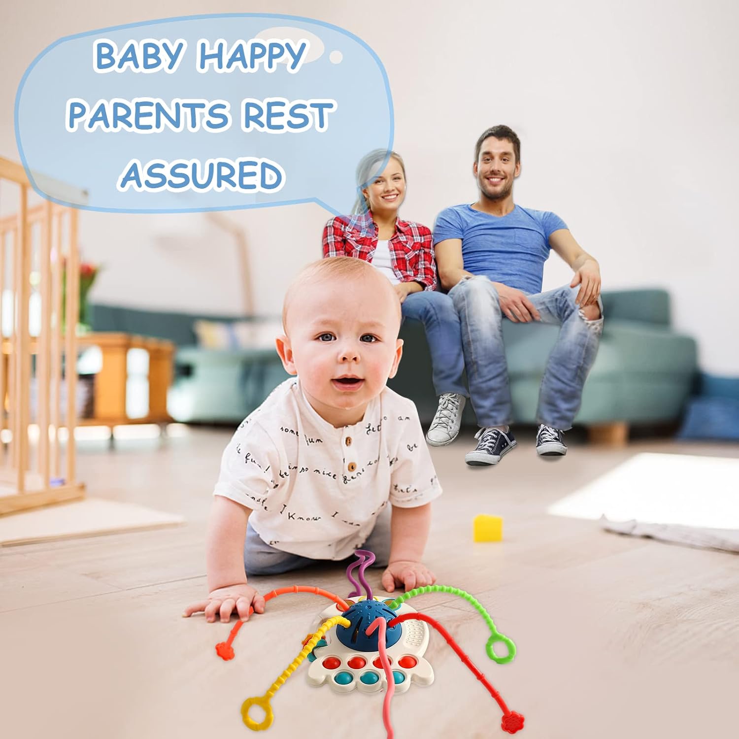 Thumbnail 6 de Tbotfip Montessori Silicone Pull String Toy