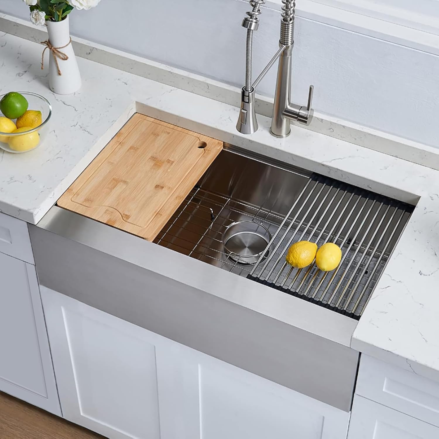 Thumbnail 5 de SHACO 33" Stainless Steel Farmhouse Sink 🪣