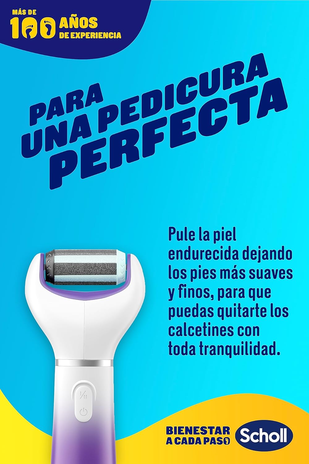 Detalle de Scholl Expert Care Limar y Alisar 2 en 1 — lima eléctrica para pies