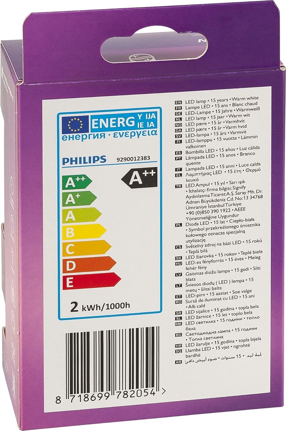 Detalle 2 de Philips LED Classic Vela Filamento E14, 25W, Pack 2