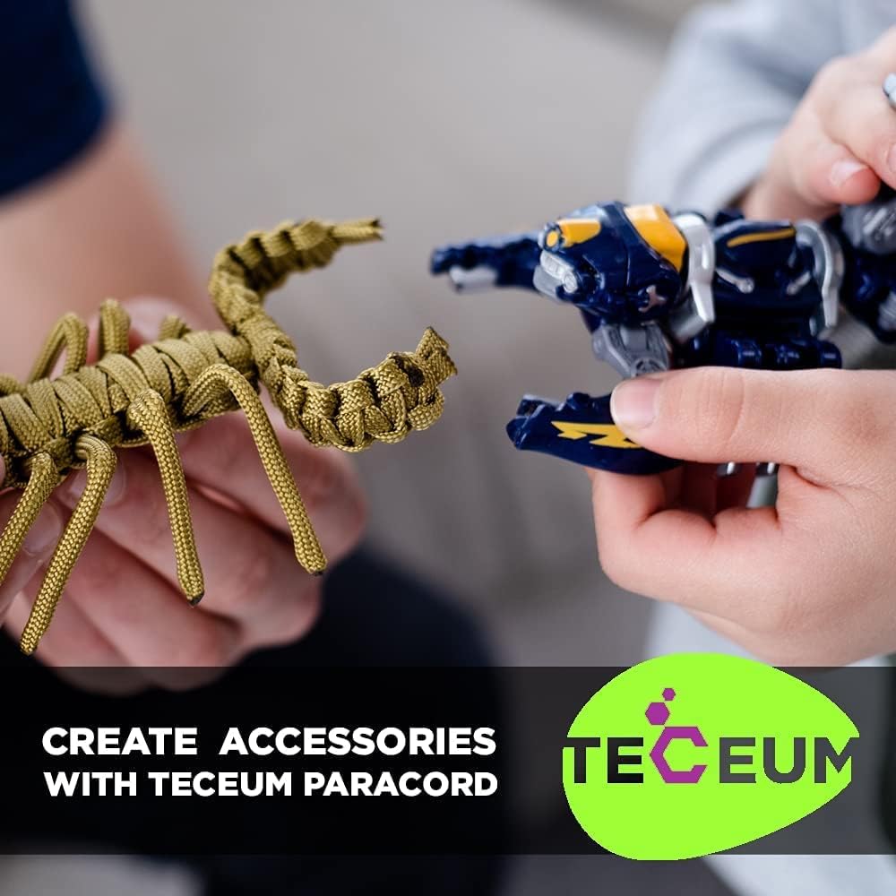 Thumbnail 6 de TECEUM Paracord Type III 550 Neon Green 30 m