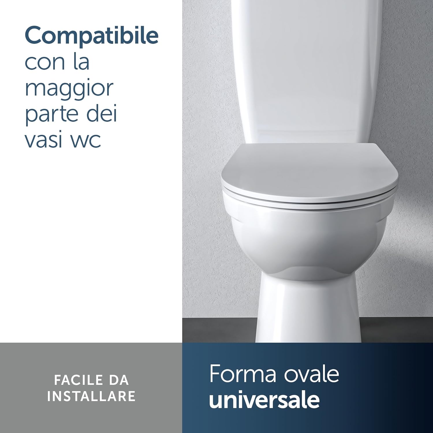 Thumbnail 5 de Ideal Standard Tirso Sedile WC universale: sedile ovale con chiusura ammortizzata, rimuovibile e realizzato in polipropilene riciclato