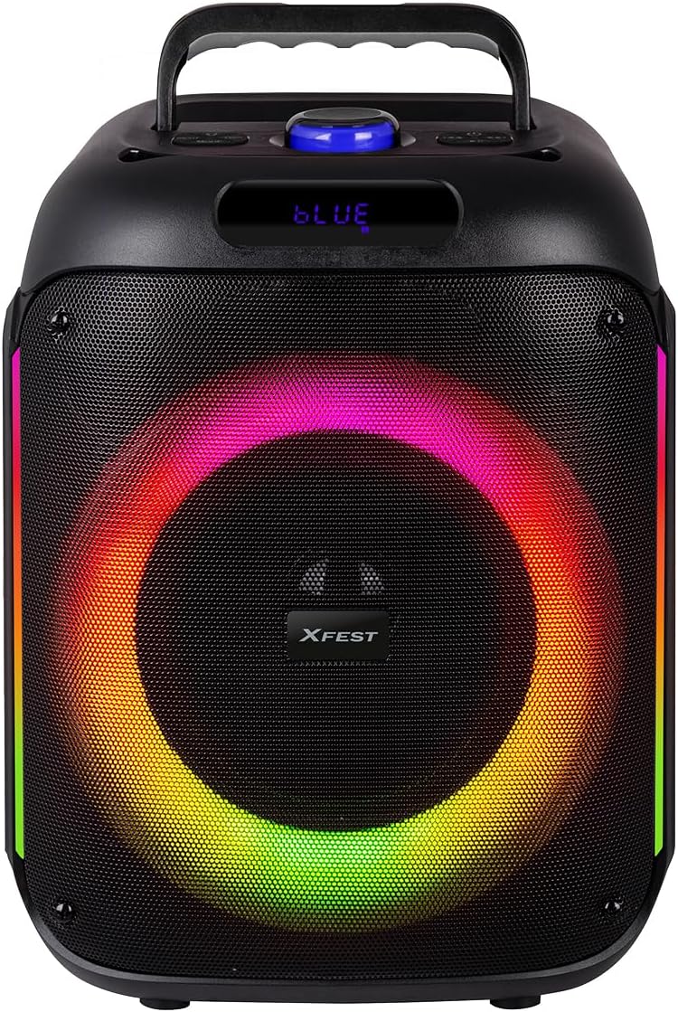 Detalle 2 de Trevi XF 215 KB: speaker portatile wireless 60W con karaoke, LED disco e batteria integrata