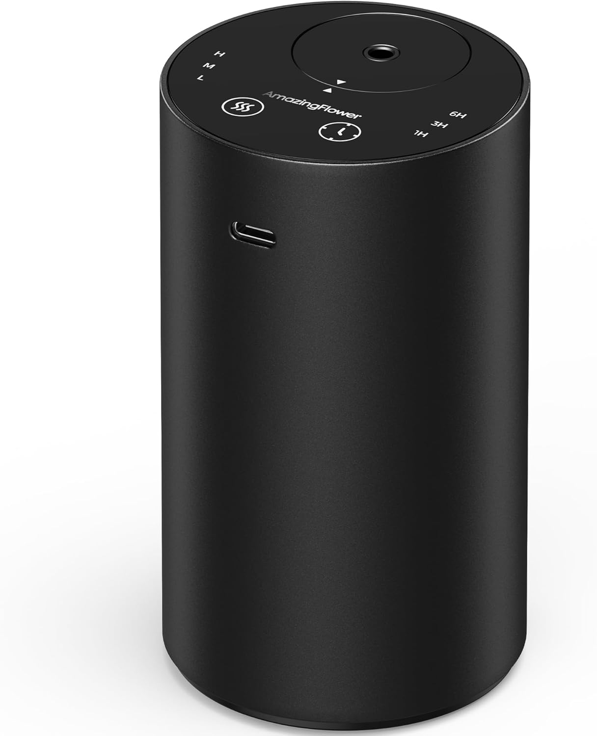Detalle de Waterless Essential Oil Diffuser: Rechargeable, Portable Nano-Vapor Diffuser (Black Metal)