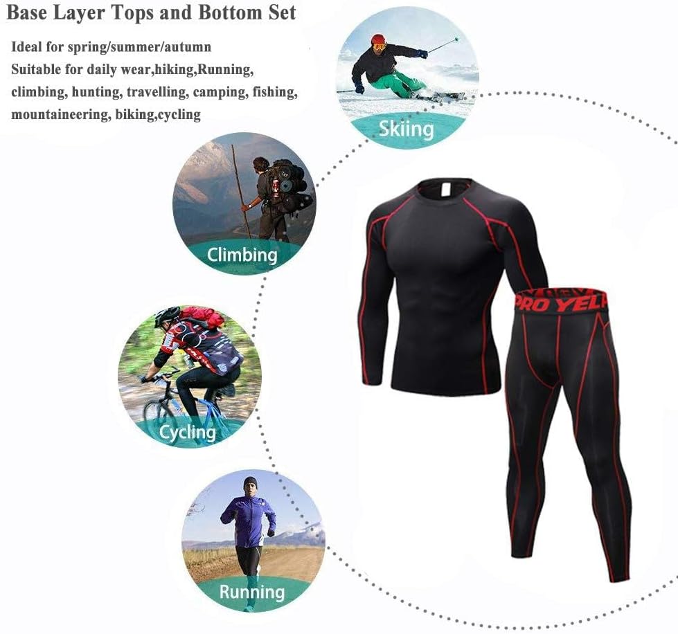Detalle 2 de BEGIANT Mens Thermal Underwear Set – Long Johns, Base Layer for Cold Weather