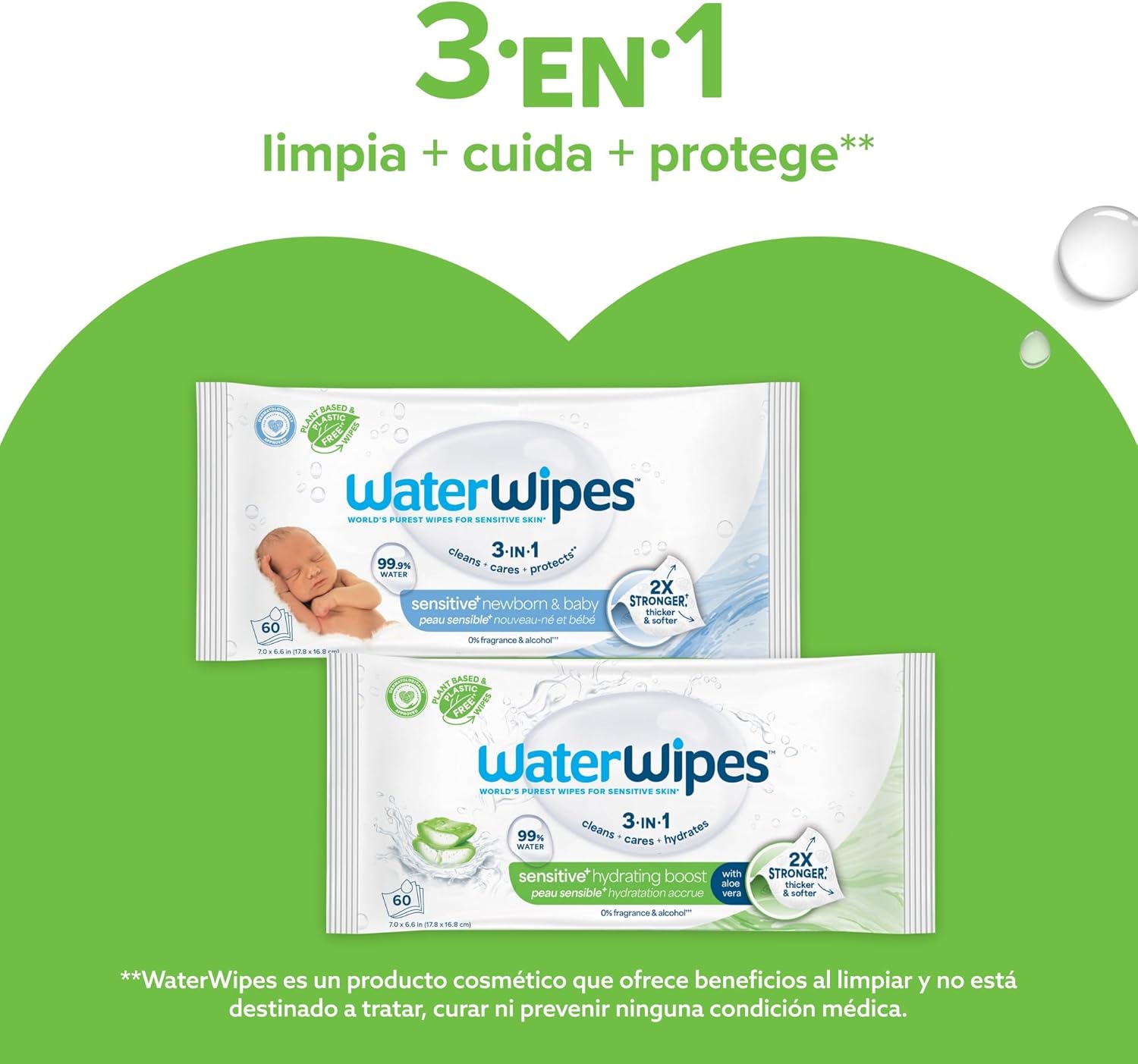 Thumbnail 5 de WaterWipes Sensitive+ 360 toallitas