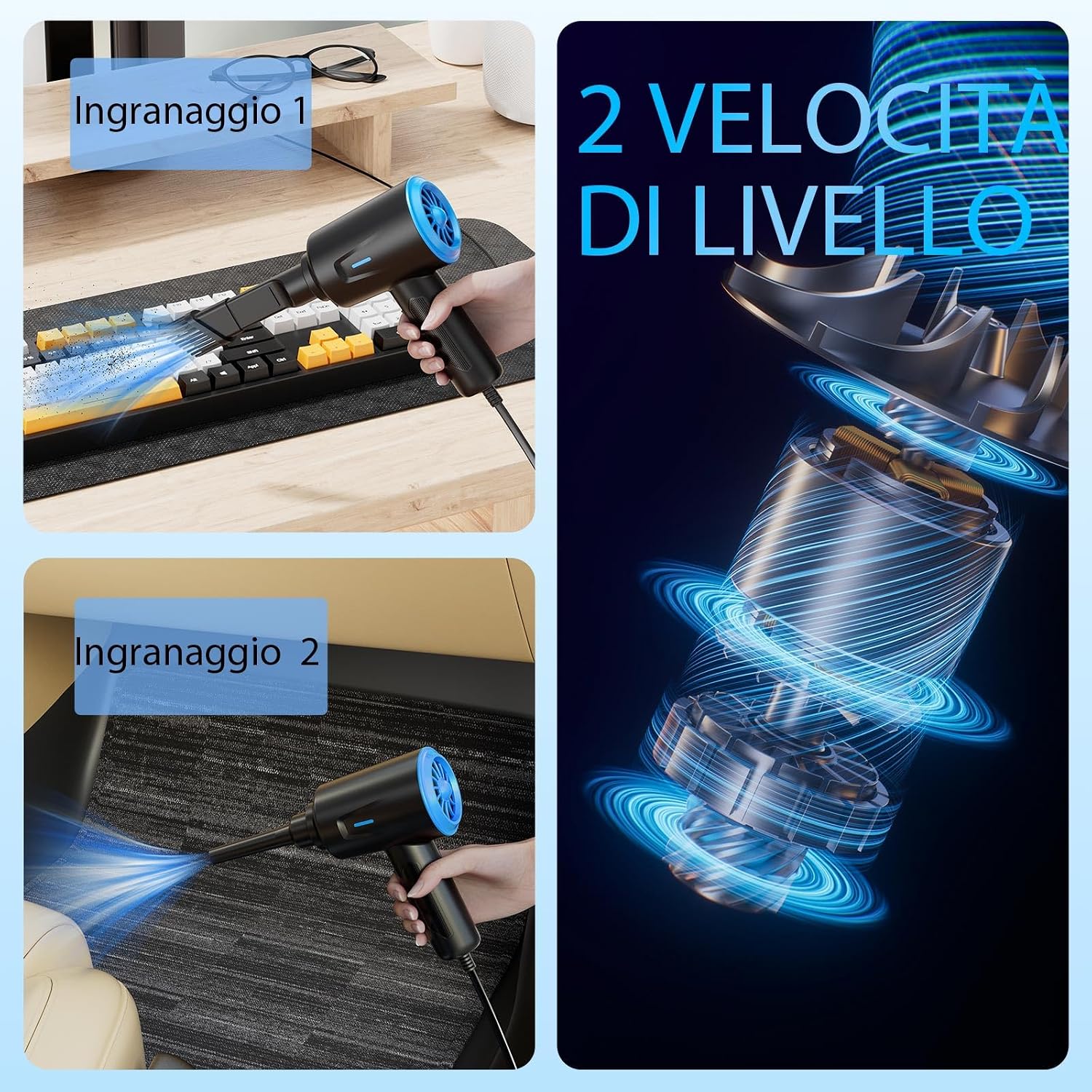 Detalle 2 de Soffiatore ad Aria Compressa 5,74 oz per pulizia PC