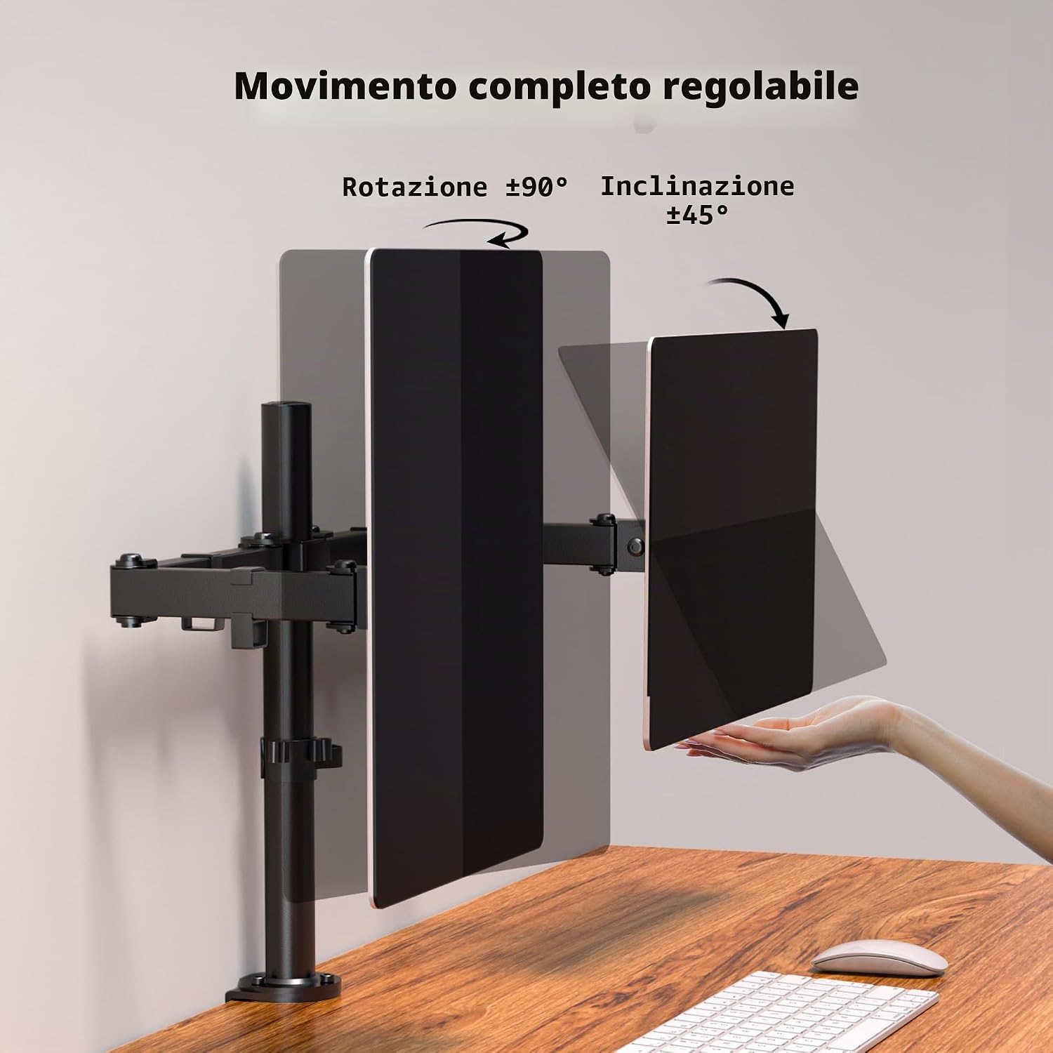 Thumbnail 3 de BONTEC Supporto Doppio Monitor 13–30
