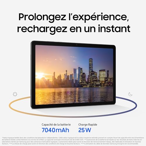 Detalle de Samsung Galaxy Tab A11+ WiFi 11" 128Go – tablette Android IA, 90 Hz, 6 Go RAM, Dolby Atmos