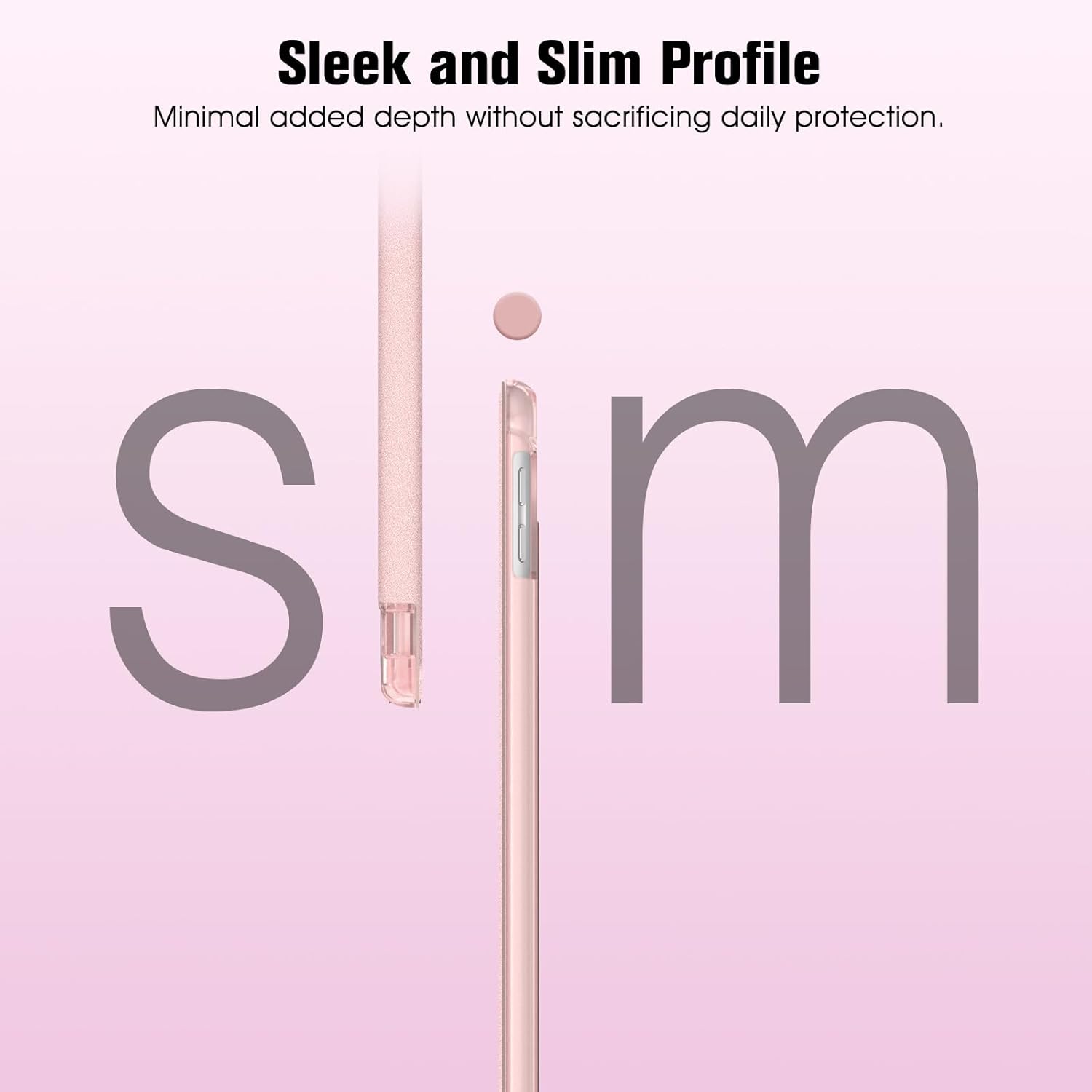 Thumbnail 3 de FINTIE Schutzhülle für iPad (9./8./7. Generation, 10,2 Zoll) mit Stifthalter & Auto Schlaf/Wach – Roségold