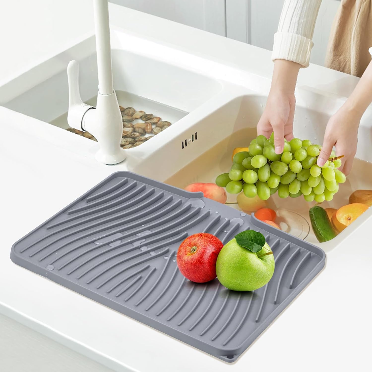 Thumbnail 5 de TIKNIK Silicone Dish Drying Mat 15.8" x 13" 🧽