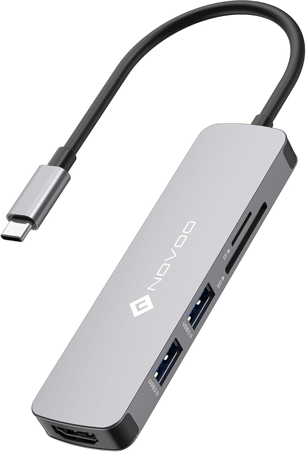 Detalle de NOVOO Hub USB C 5 in 1: espansione pratica per Mac, Chromebook e oltre