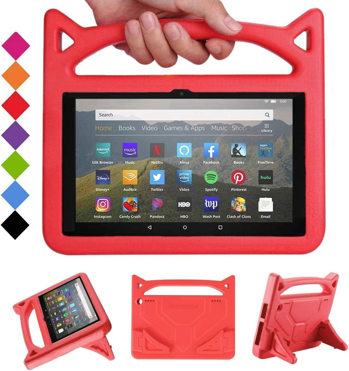 Detalle de DJ&RPPQ Tablet Case: Red, Light Weight, Shock Proof with Stand for 8in Tablets