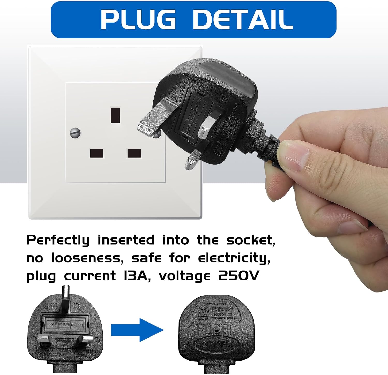 Detalle 2 de 2 Way Extension Lead 3500W power strip