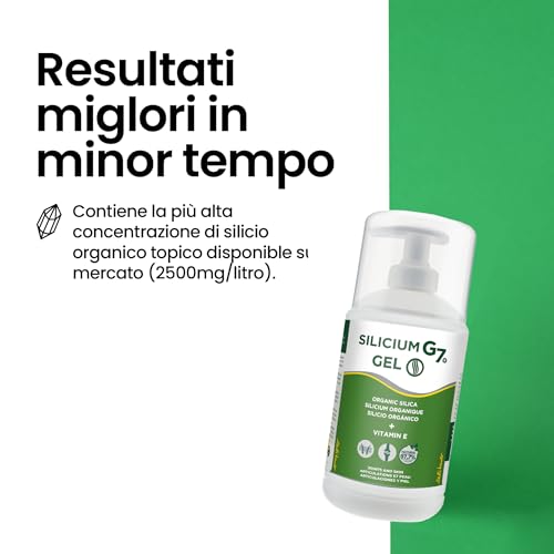 Detalle 2 de Silicium G7 Gel Corpo 500 ml: alta concentrazione di silicio per articulazioni e muscoli