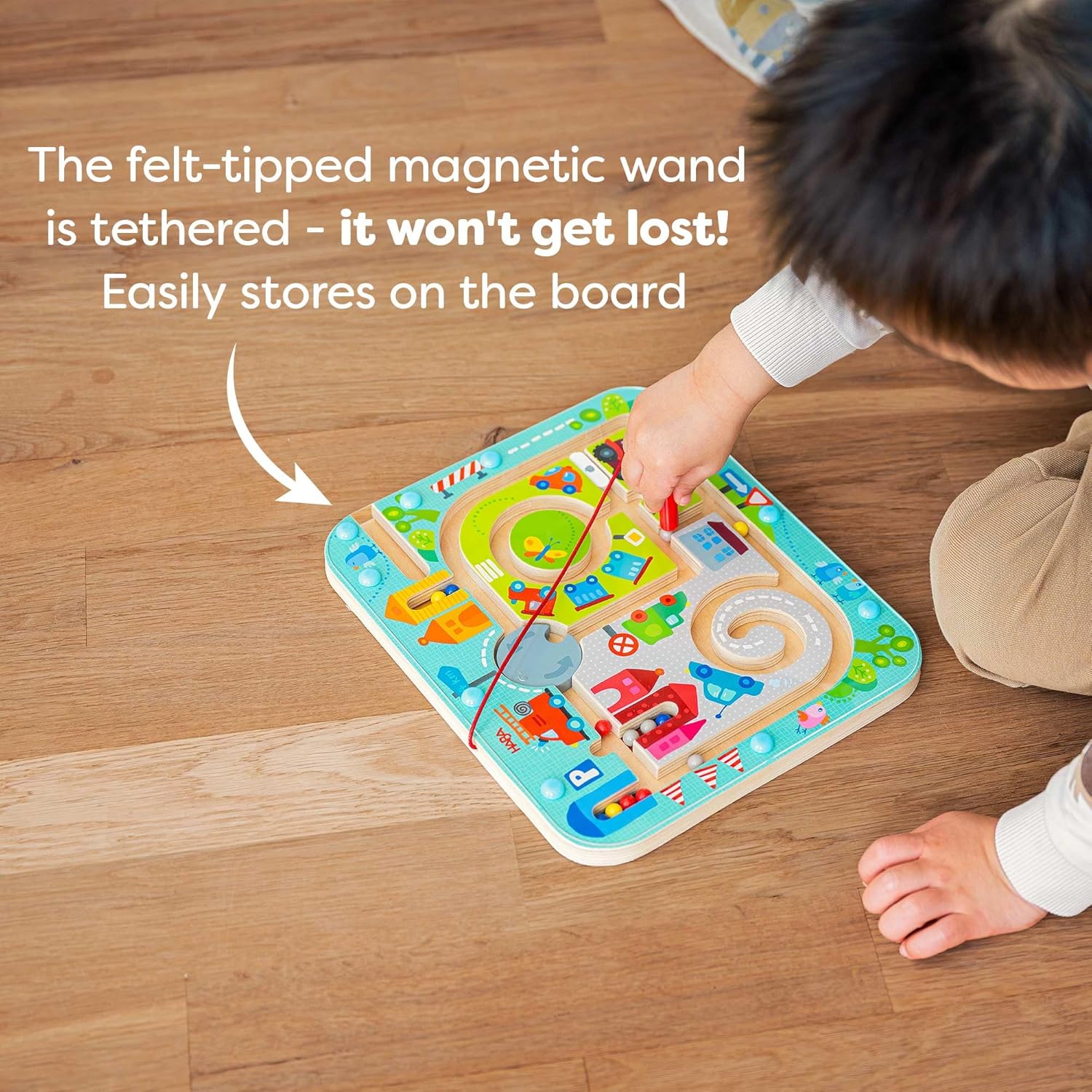 Thumbnail 5 de HABA Busy Board for Toddlers 2-4 Magnetic Maze Toy