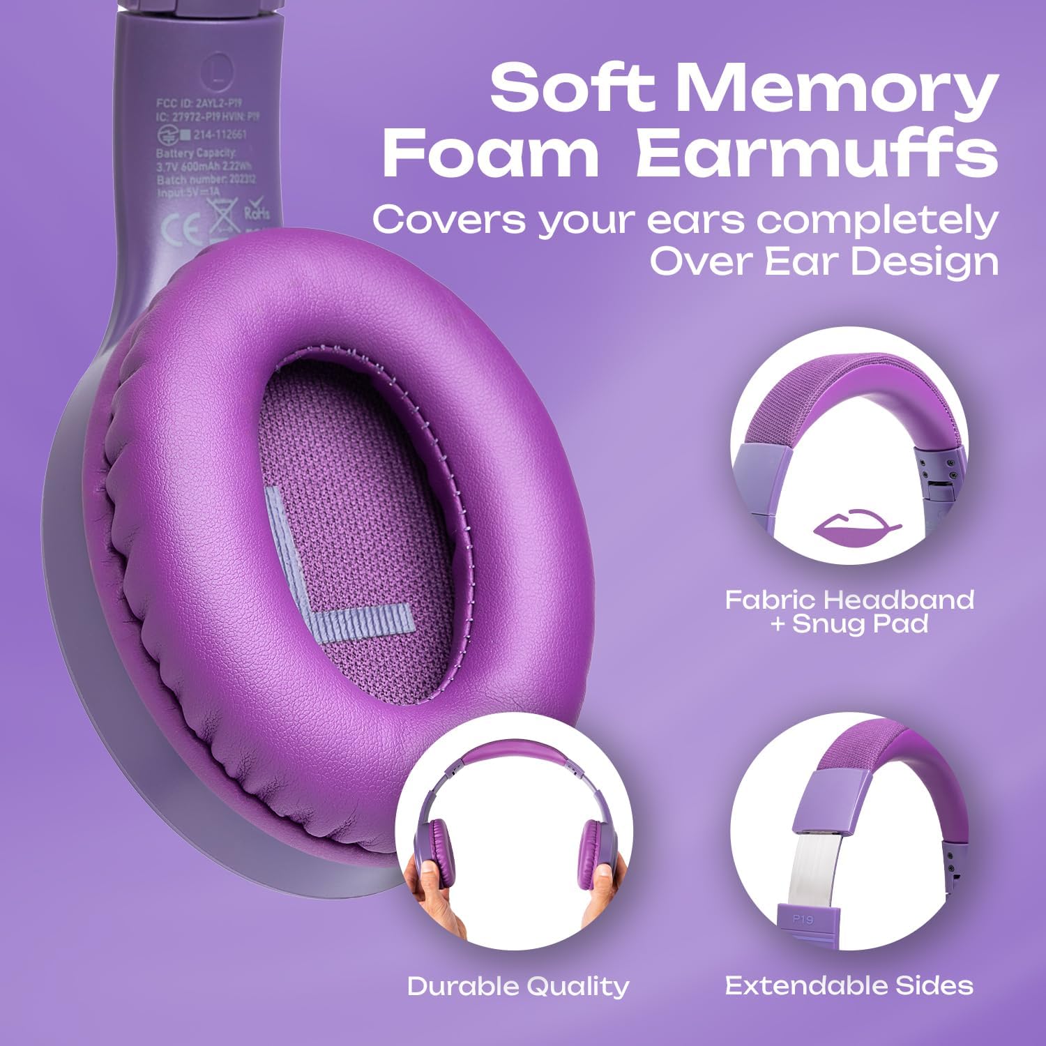 Thumbnail 5 de PowerLocus P19 Casque Bluetooth 60 heures