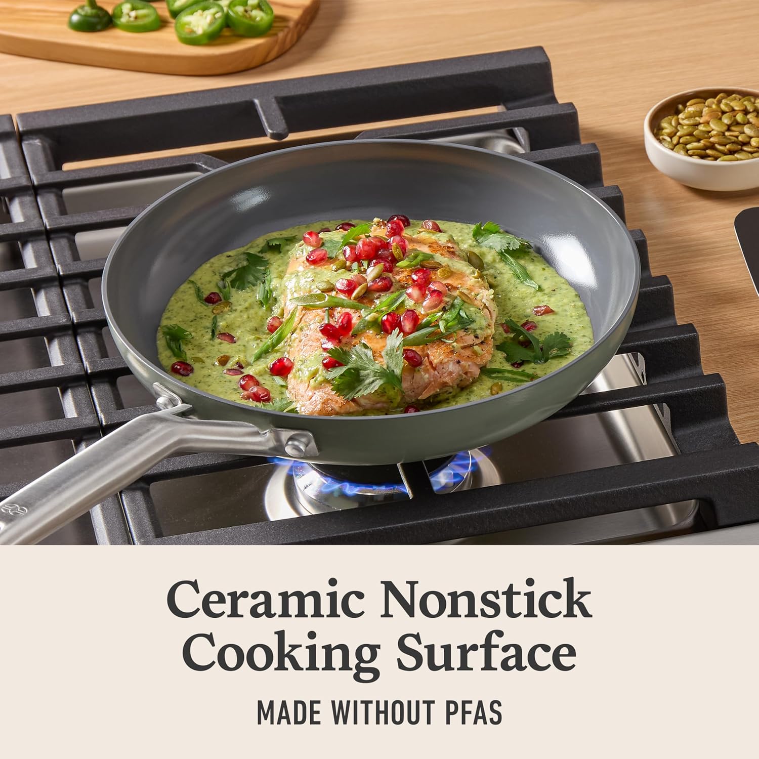 Thumbnail 2 de Calphalon Ceramic Nonstick 12-pc Cookware Set