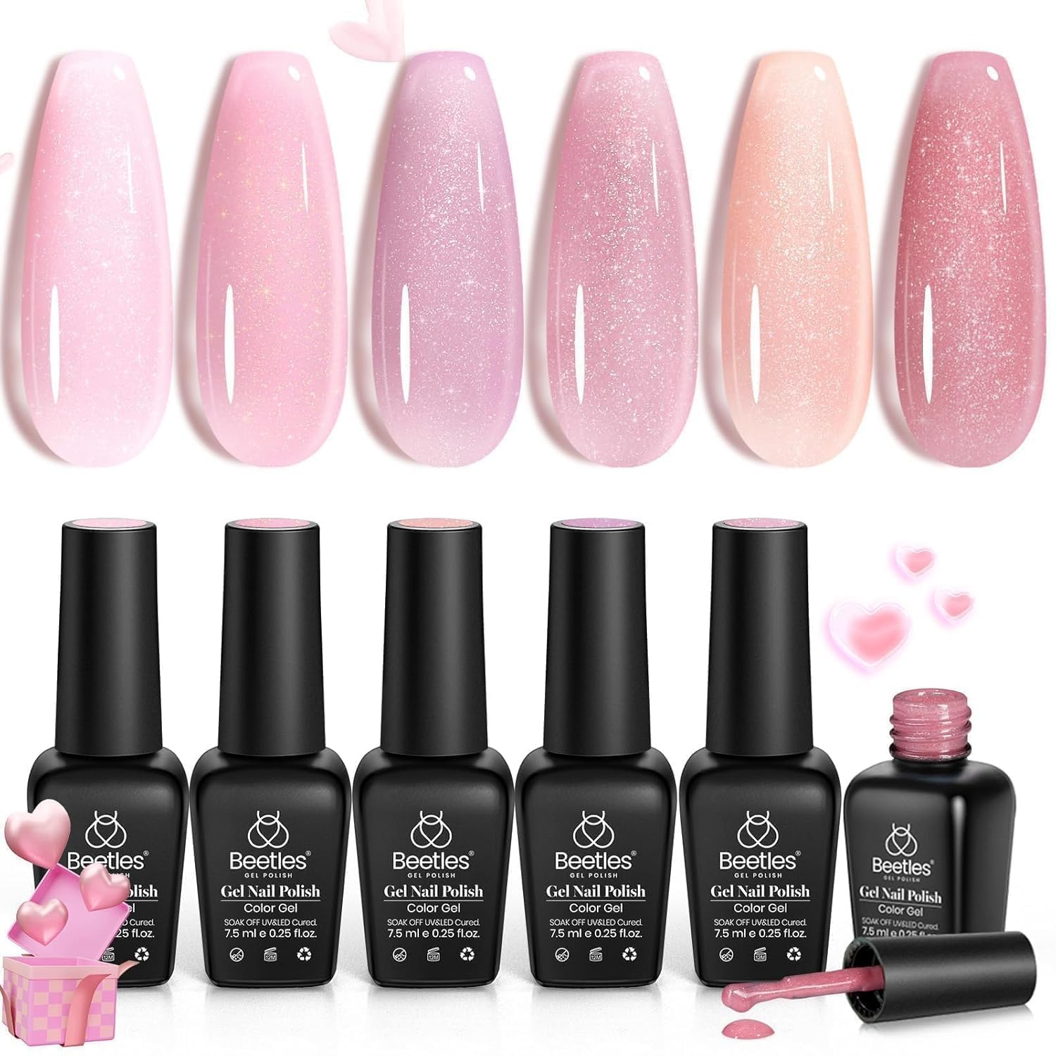 Detalle de Beetles Gel Polish UV-Nagellack 6 Farben
