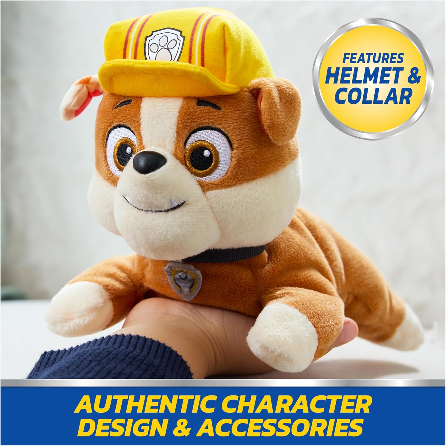 Thumbnail 2 de Paw Patrol GUND Rubble Plush 20 cm – Official Lounging Plush Toy