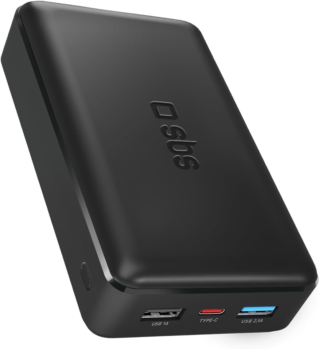 Detalle de SBS PowerBank 20K SLIM: 20000mAh di ricarica rapida in formato compatto
