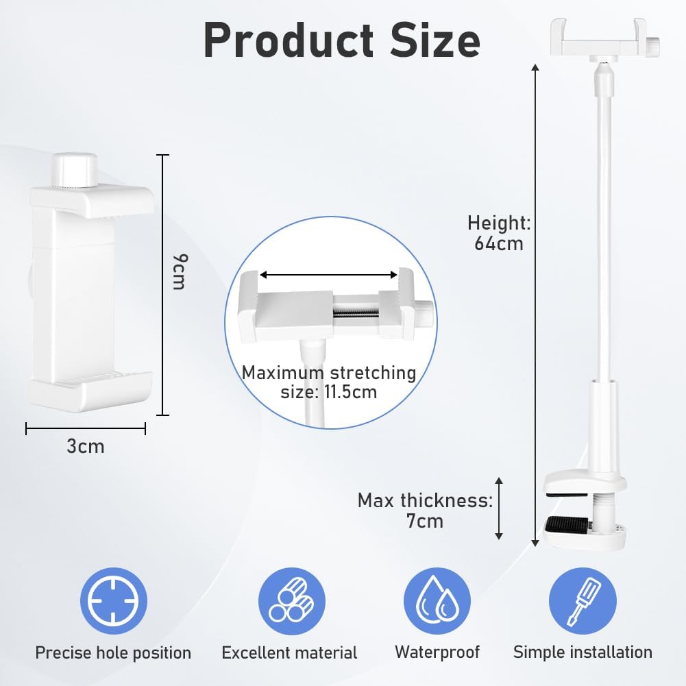Detalle 2 de OFFCUP Support de Caméra Bébé flexible 80 cm, universel et pliable (sans perçage)